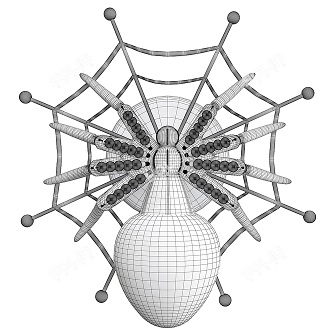 Divinare Spiders Invasion Pendant 3D model image 2