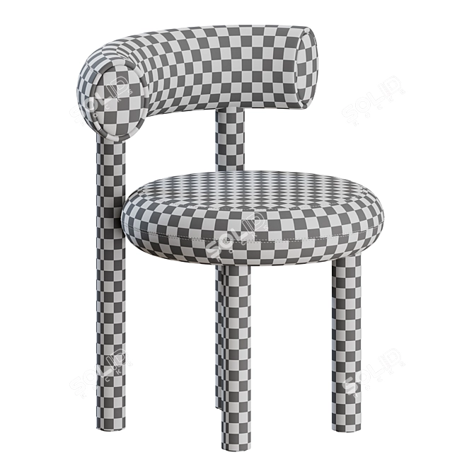 Tom Dixon Fat Dinning Chair 3D model image 4