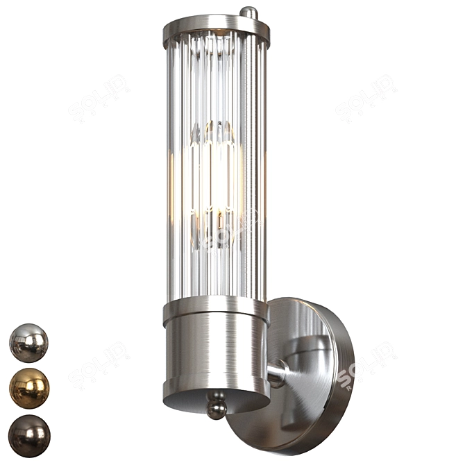  Elegant Wall Sconce for Modern Interiors 3D model image 1