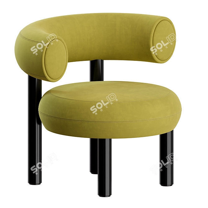 Tom Dixon Fat Lounge Chair: Sleek and Stylish Comfort 3D model image 1