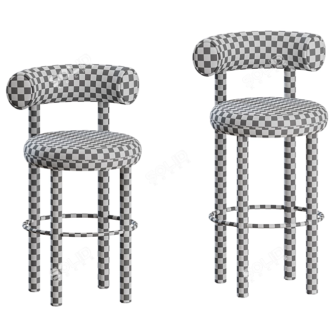 Tom Dixon Fat Stools: Sleek Counter Seating 3D model image 5