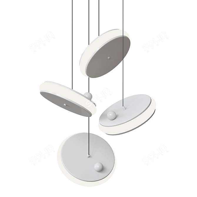 Elegant Ingebor Ceiling Lamp 3D model image 1