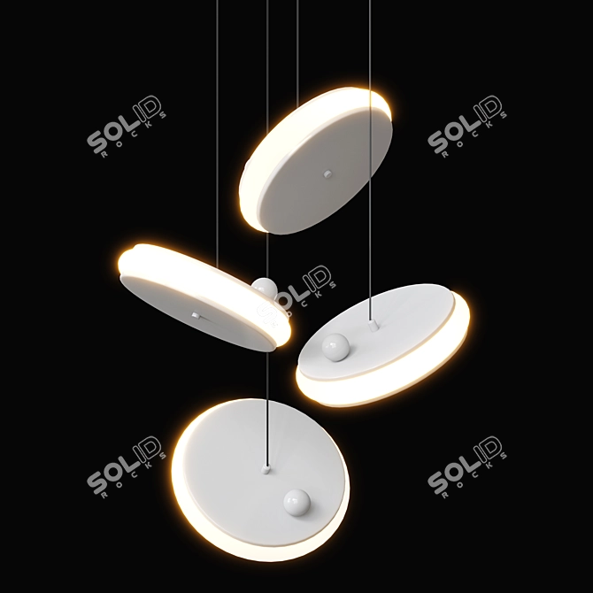 Elegant Ingebor Ceiling Lamp 3D model image 2