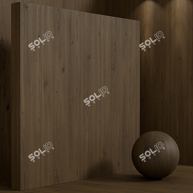 Seamless Pine Wood Set 126 3D model image 5