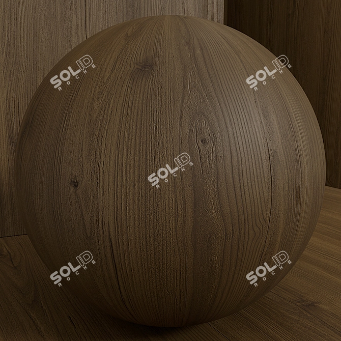 Seamless Pine Wood Set 126 3D model image 6