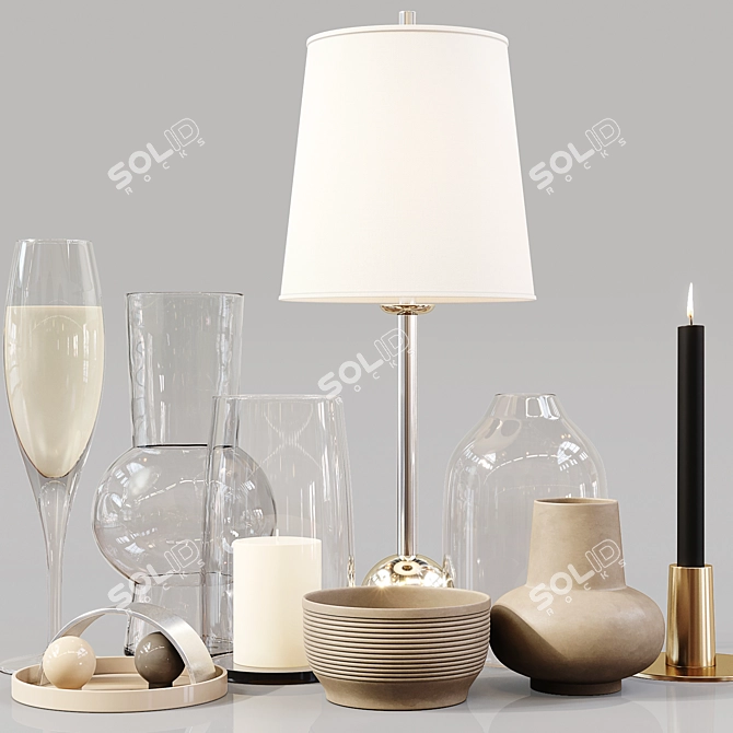 Elegant Decor Set 079: High-Quality 3D Model 3D model image 2