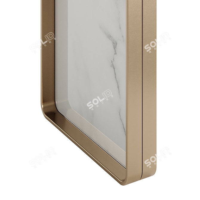 Luxury Gold Console: Exquisite Private Label Design 3D model image 11