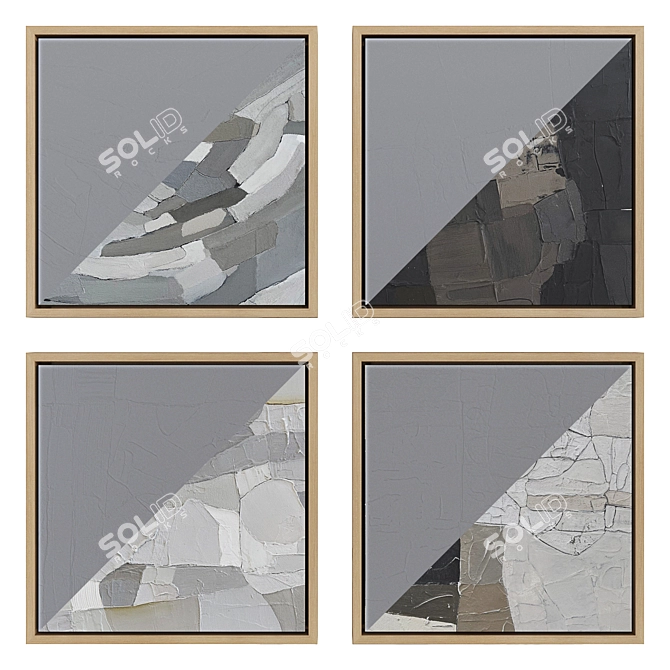 Modern Frame Set: Aerial Collection 3D model image 3