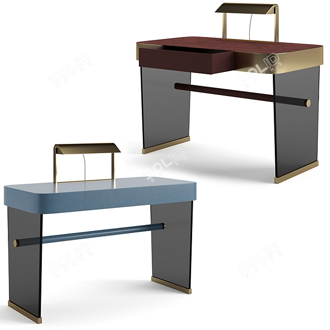 Baxter Hazel Desk: Sleek and Compact 3D model image 1