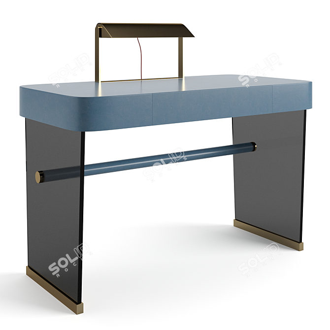 Baxter Hazel Desk: Sleek and Compact 3D model image 2