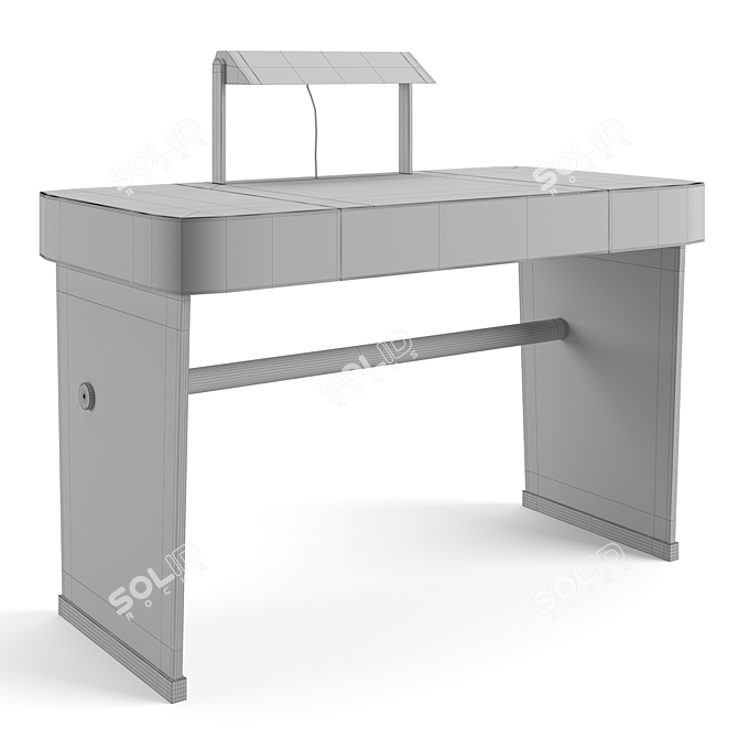 Baxter Hazel Desk: Sleek and Compact 3D model image 3