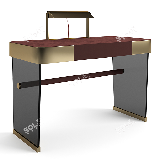 Baxter Hazel Desk: Sleek and Compact 3D model image 4