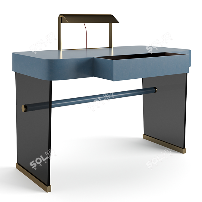 Baxter Hazel Desk: Sleek and Compact 3D model image 5