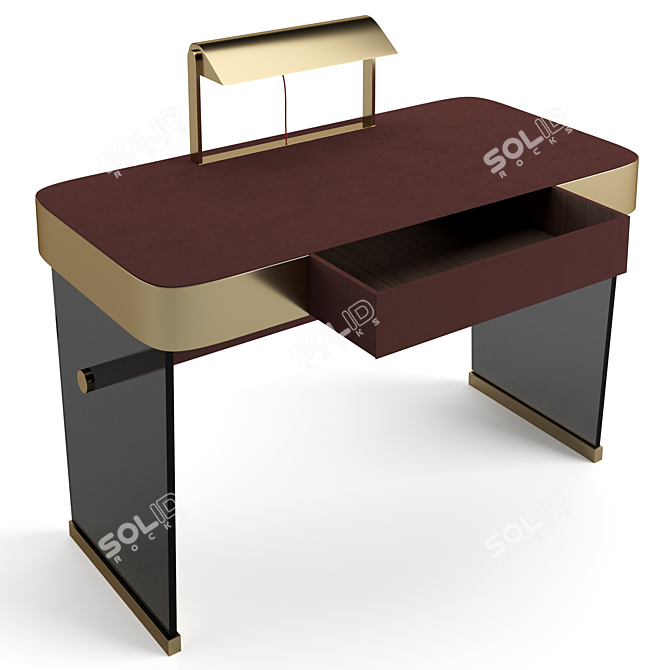 Baxter Hazel Desk: Sleek and Compact 3D model image 6