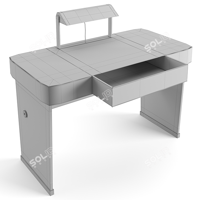 Baxter Hazel Desk: Sleek and Compact 3D model image 7