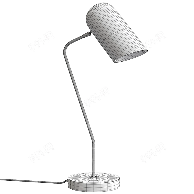 Sleek Caden Desk Lamp 3D model image 2