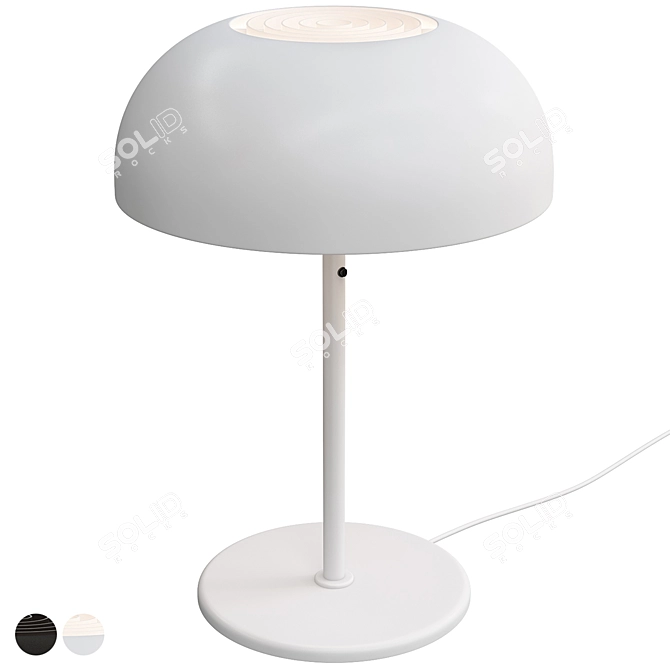Nymåne White Table Lamp 3D model image 1