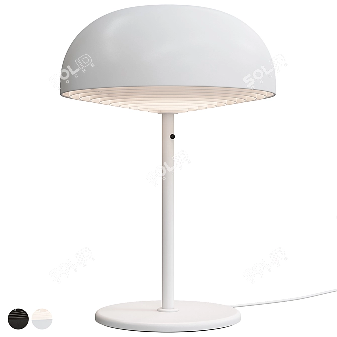 Nymåne White Table Lamp 3D model image 3