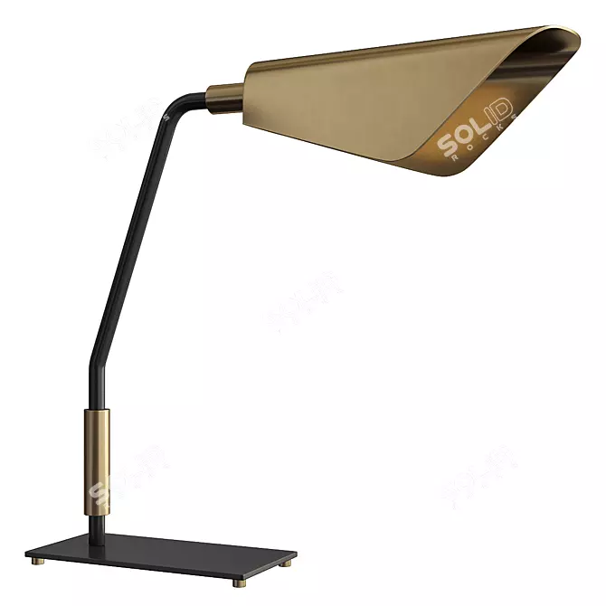 Elegant Hudson Valley Desk Lamp 3D model image 1