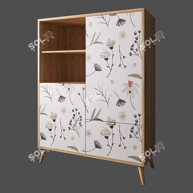 Berber Tall Chest of Drawers by Smart 3D model image 6