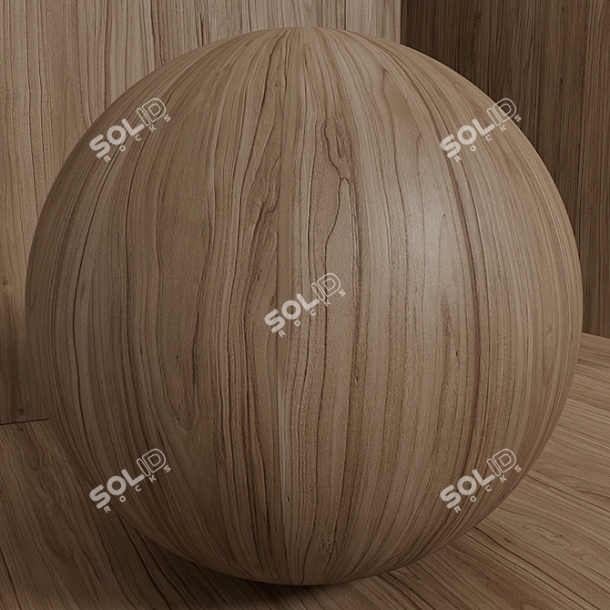 Seamless Apple Tree Wood Box Set 3D model image 2