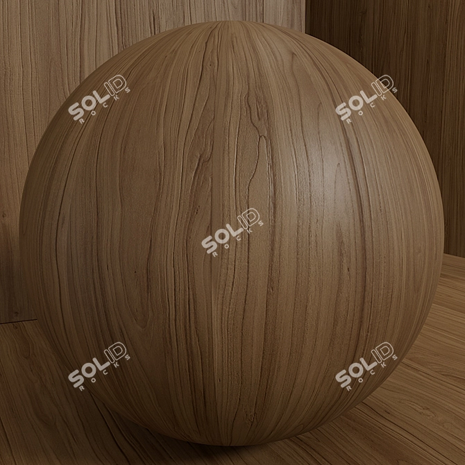 Seamless Apple Tree Wood Box Set 3D model image 4