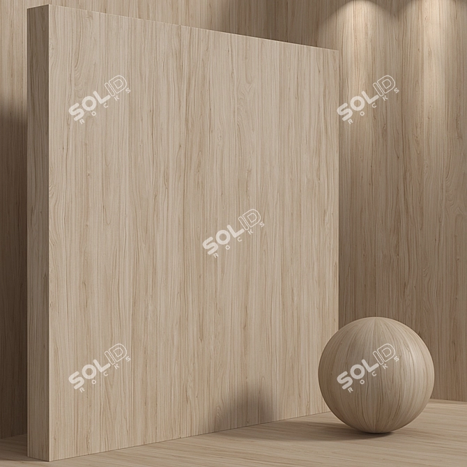 Seamless Apple Tree Wood Box Set 3D model image 5