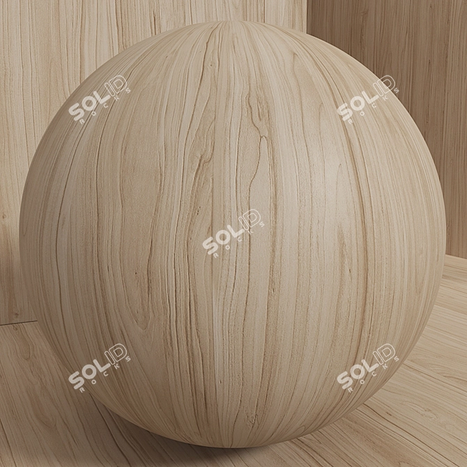 Seamless Apple Tree Wood Box Set 3D model image 6