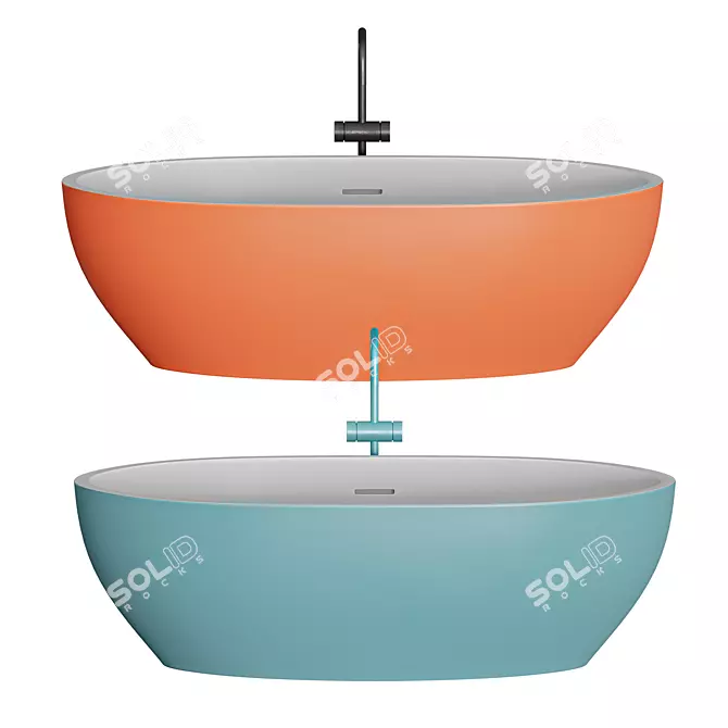 Scene® SPACE Bathtub: Modern Comfort & Exclusive Design 3D model image 6