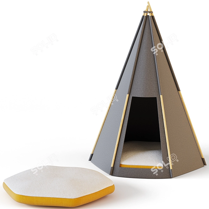 Terri Kids & Animals Room Tent 3D model image 1