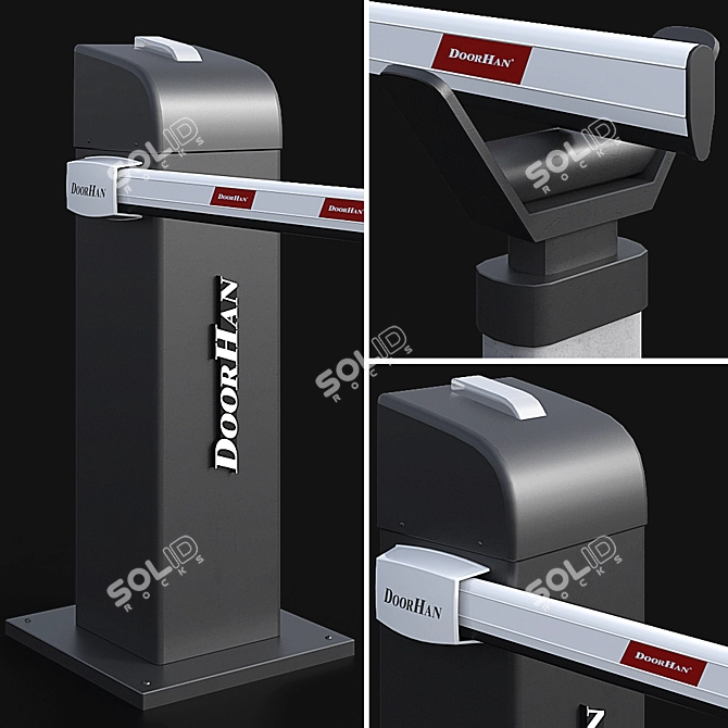 GuardPost: 3 Configurations | Security & Traffic 3D model image 6