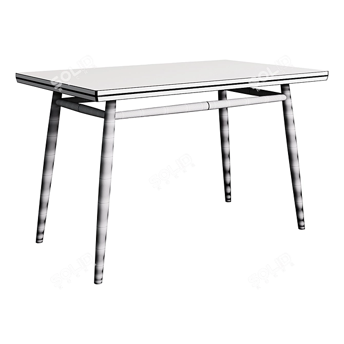 Narvik Rectangular Dining Table 3D model image 2