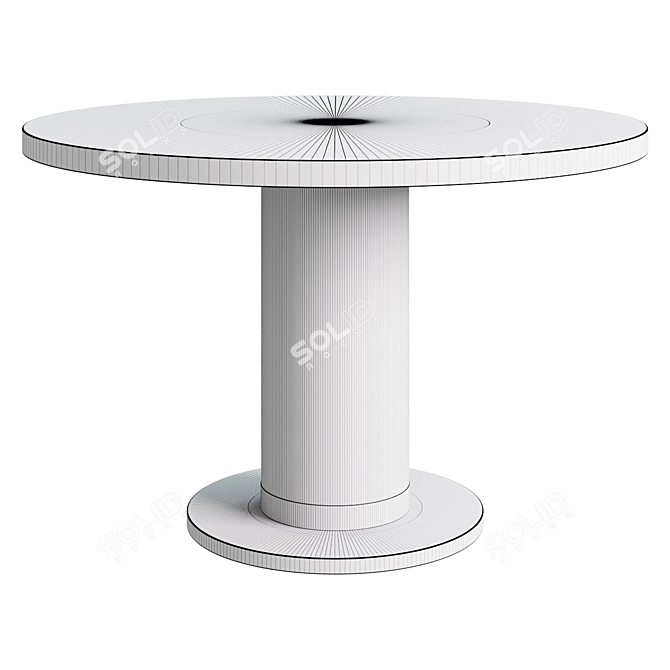 Sheffield Round Dining Table 3D model image 2