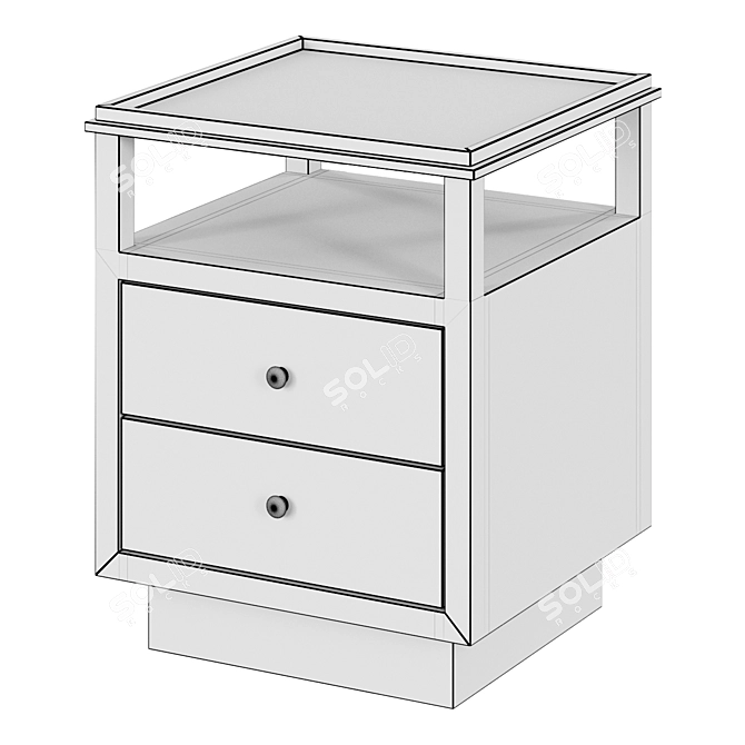 Elegant Eichholtz Bedside Table: LENOX 3D model image 2