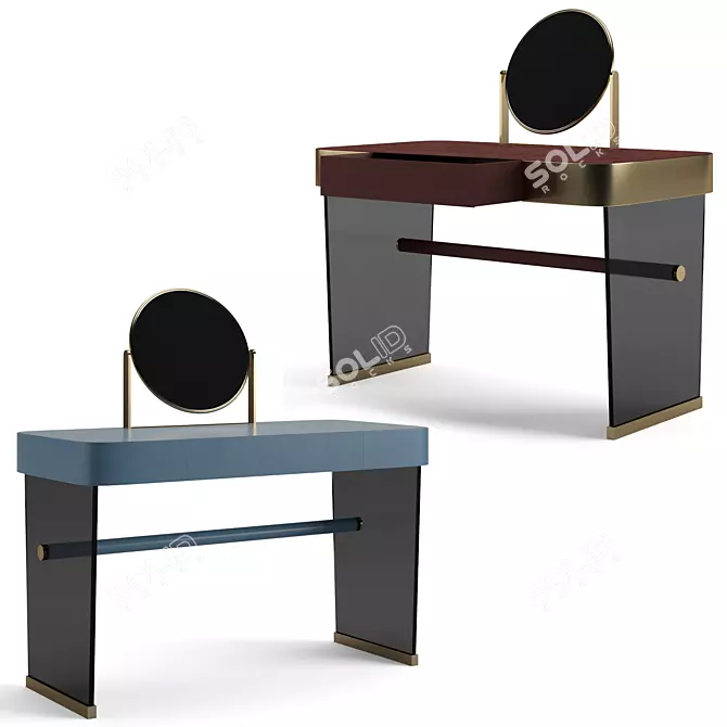 Stylish Baxter Hazel Dresser Table 3D model image 1