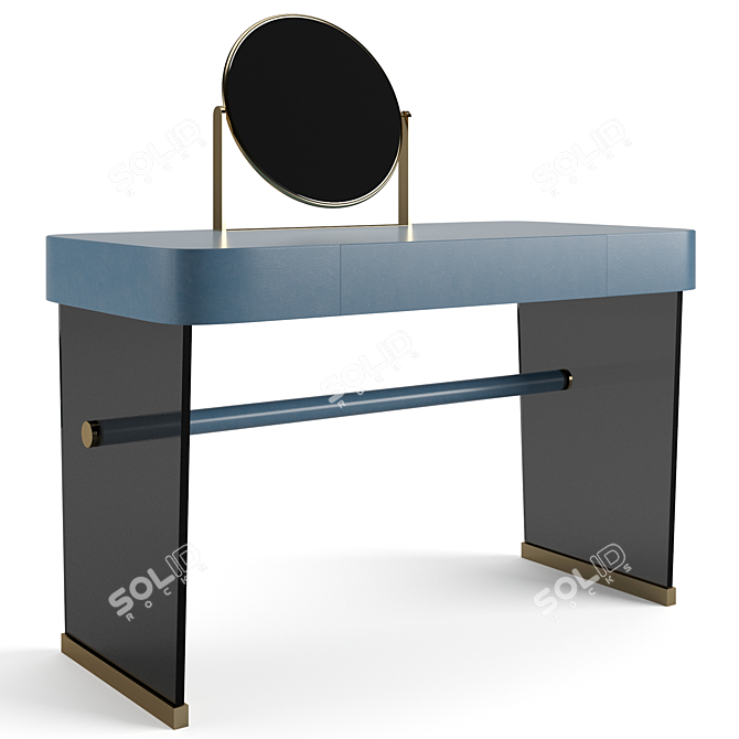 Stylish Baxter Hazel Dresser Table 3D model image 2