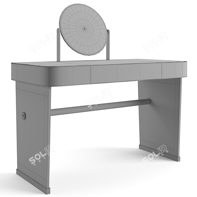 Stylish Baxter Hazel Dresser Table 3D model image 5