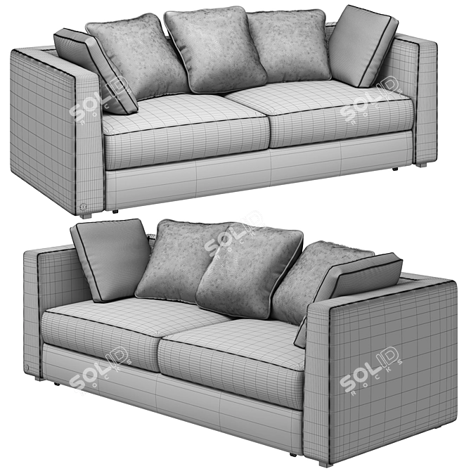 OM Rikkardo: Stylish Sofa by TANAGRA 3D model image 7