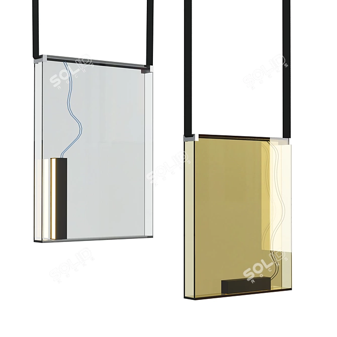 Stunning Lambert & Fils Pendant Lights 3D model image 2