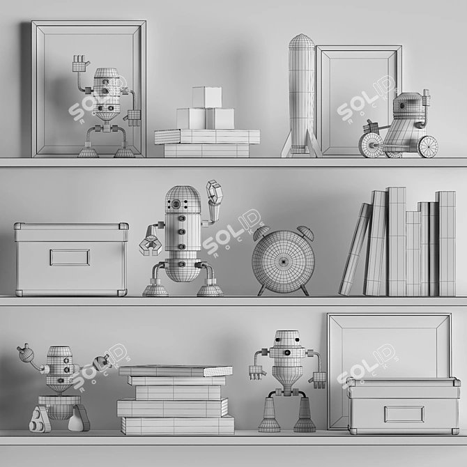 Nursery Decor Set 3D model image 4