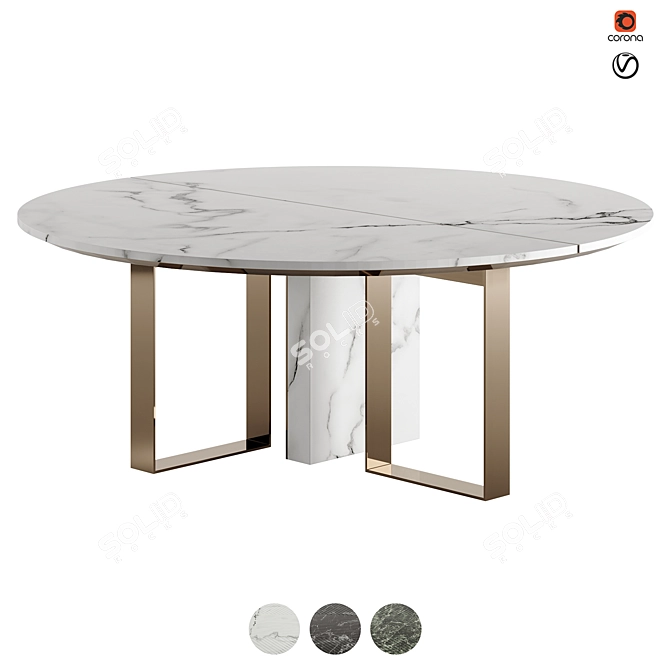 Fendi Prisme Lite 2022.1 Marble Table 3D model image 14