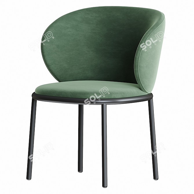 Sleek Desalto Mun Chair: Modern Design Icon 3D model image 2