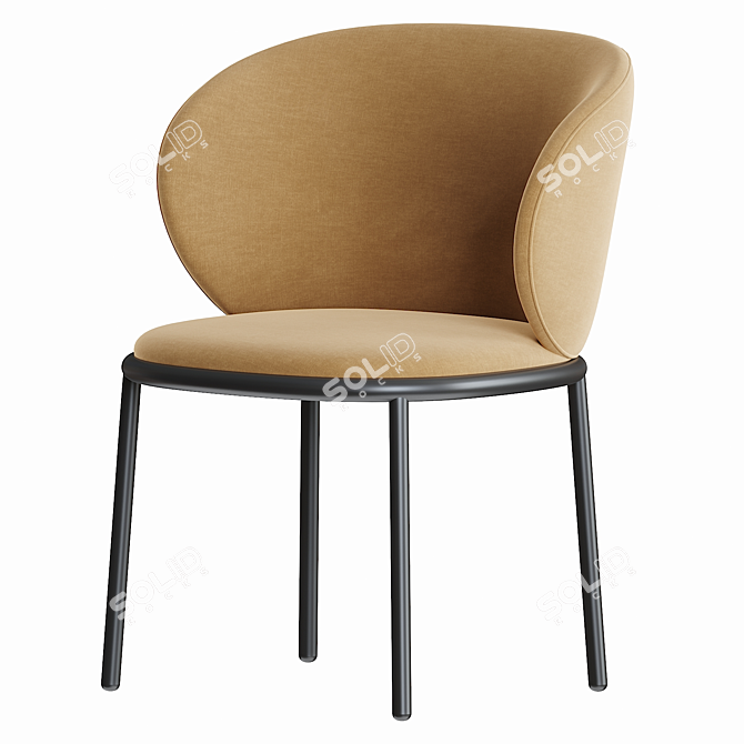 Sleek Desalto Mun Chair: Modern Design Icon 3D model image 3