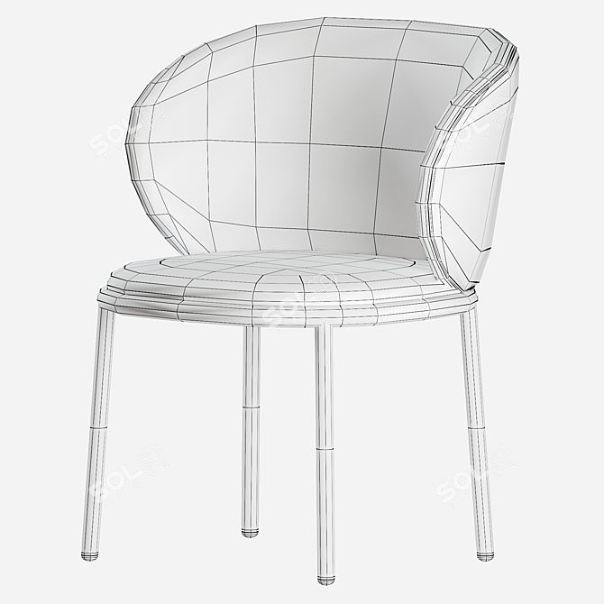 Sleek Desalto Mun Chair: Modern Design Icon 3D model image 7