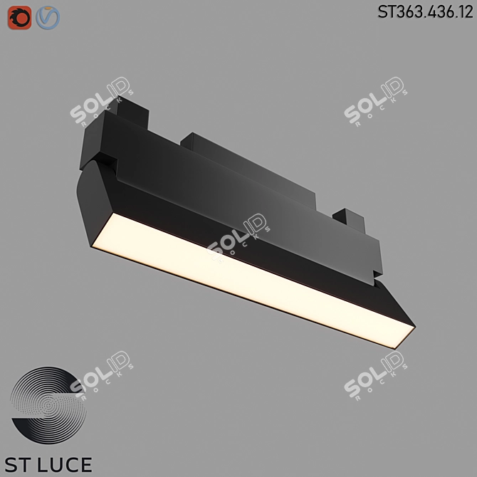 STAMI Magnetic Track Light - Modern HighTech Lighting 3D model image 1