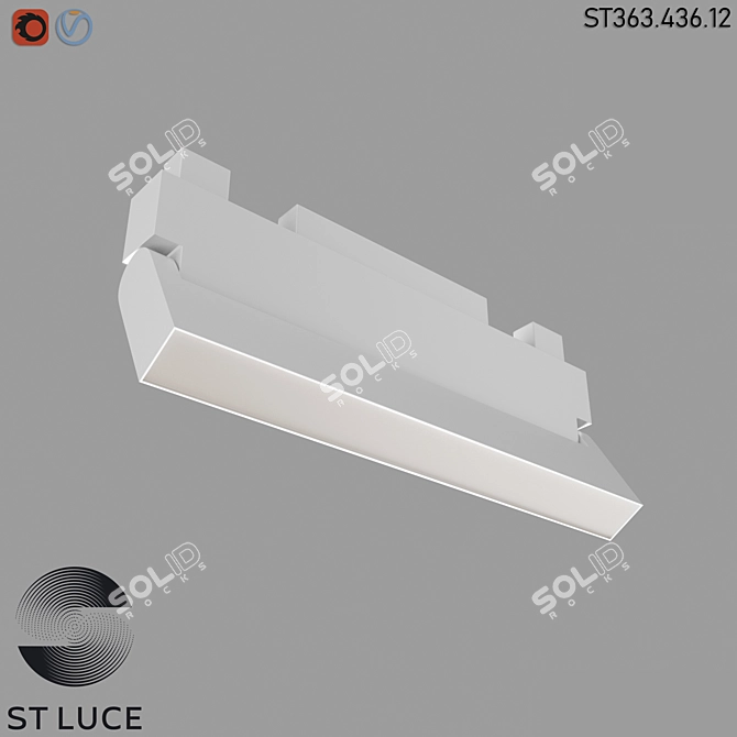 STAMI Magnetic Track Light - Modern HighTech Lighting 3D model image 2