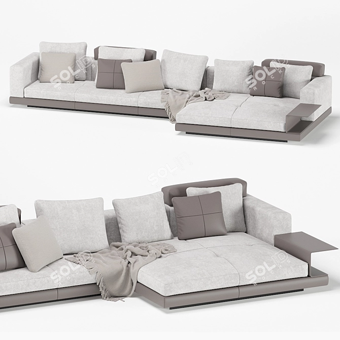 Modular Elegance: Minotti Connery Sofa 3D model image 3