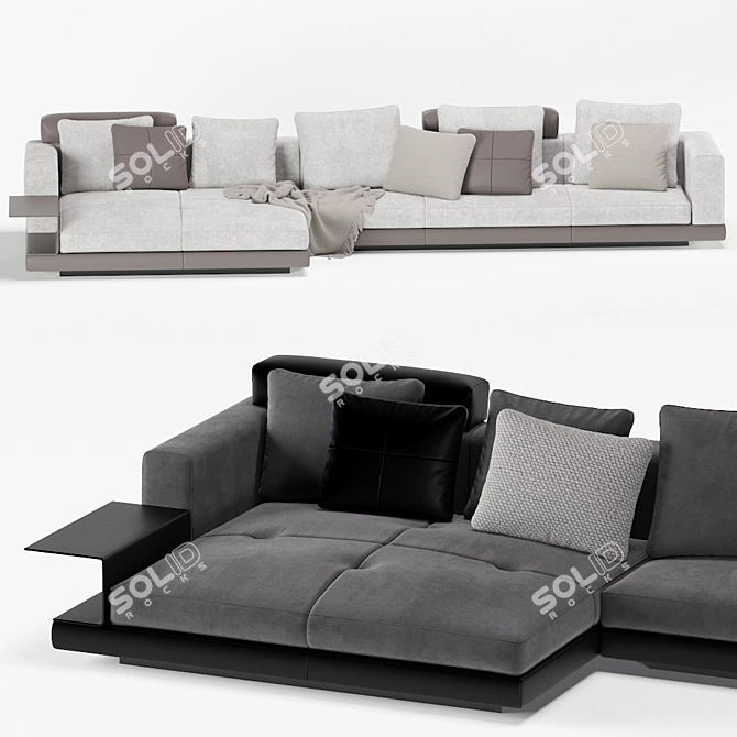 Modular Elegance: Minotti Connery Sofa 3D model image 5