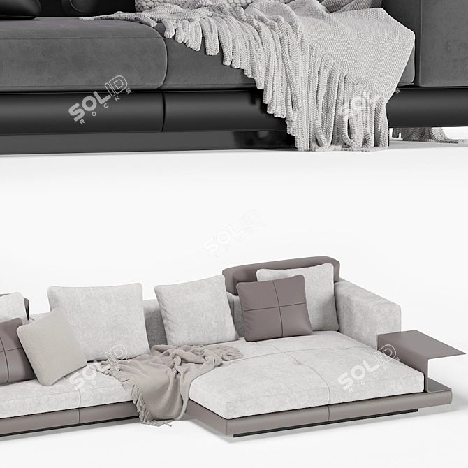 Modular Elegance: Minotti Connery Sofa 3D model image 6