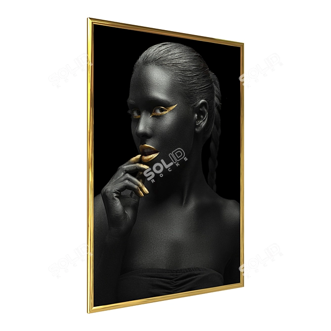 Golden Secret Alumoart Paintings 3D model image 2